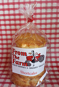 Fresh, homemade shortcake at From the Farm Treats-Bringing Locally Grown Berries into the Fresh Baked Goodies for Burlington, Washington